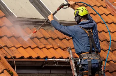 Démoussage et hydrofuge de toiture à Mézel
